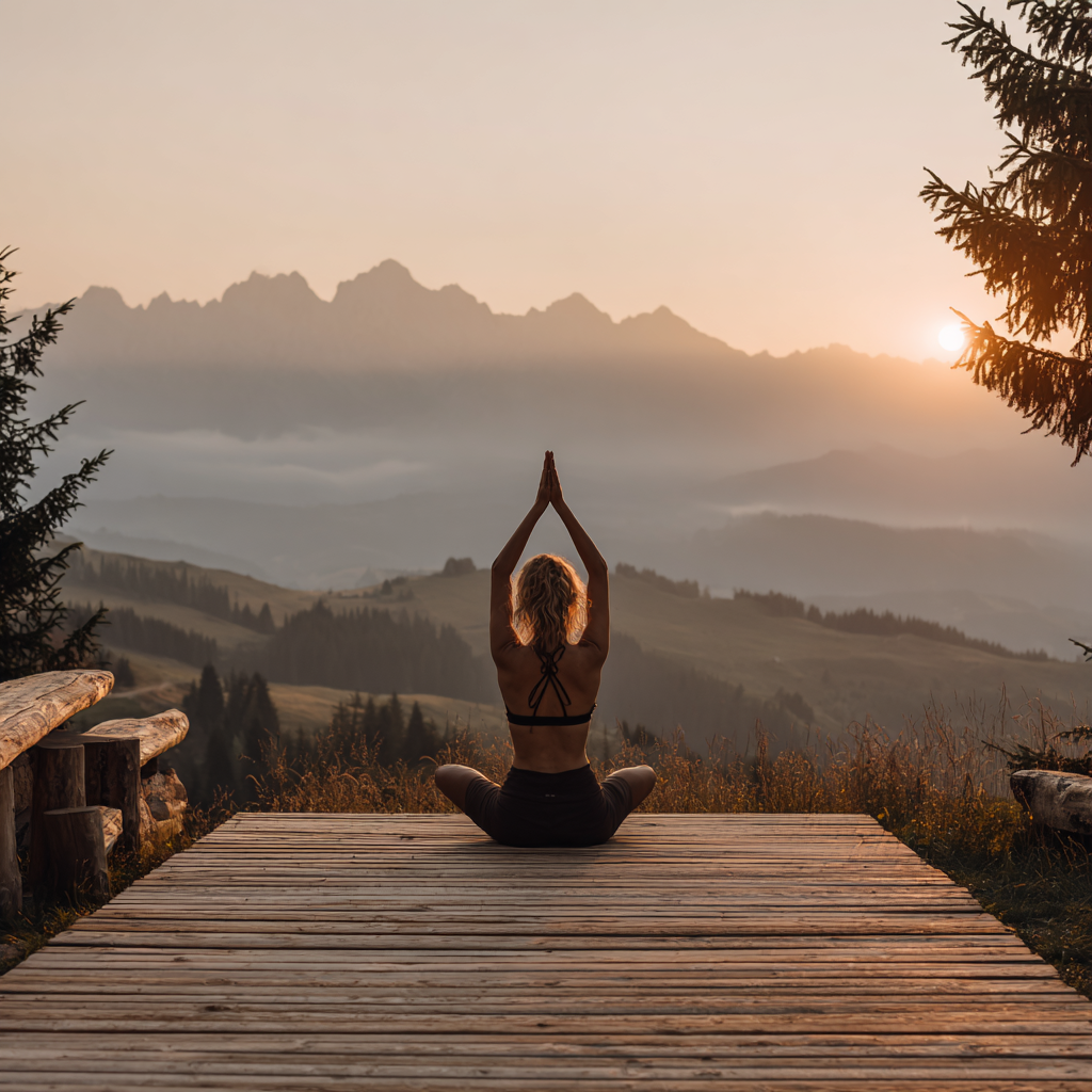 Йога медитація на природі