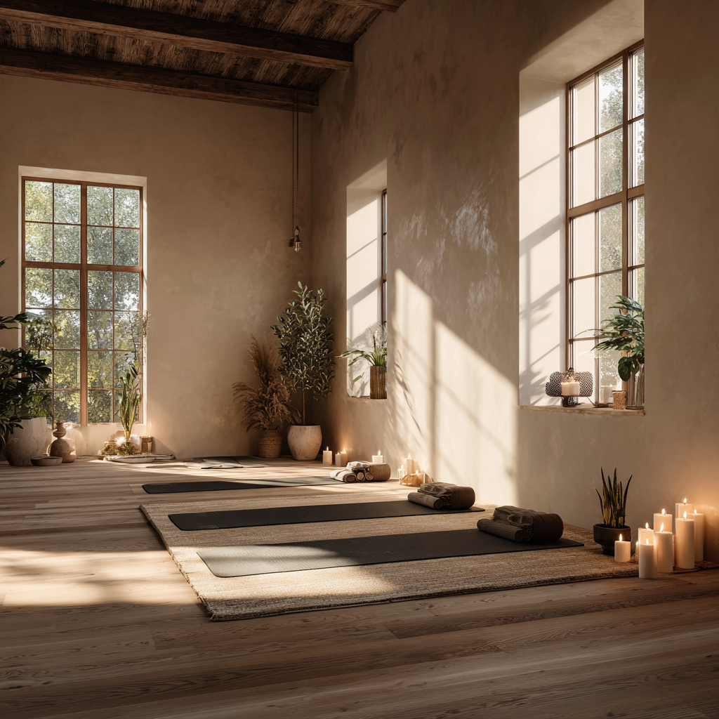 Група людей практикує йогу